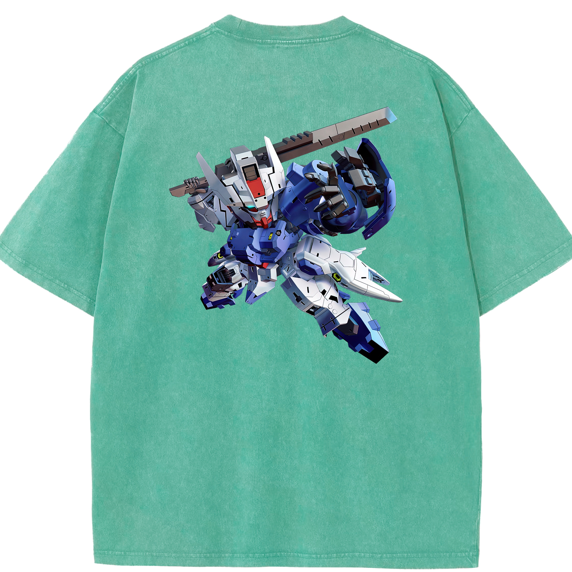 （画像用） 機動戦士ガンダム Mobile Suit Gundam 綿100% ヴィンテージ風 半袖Tシャツ（背面プリント）